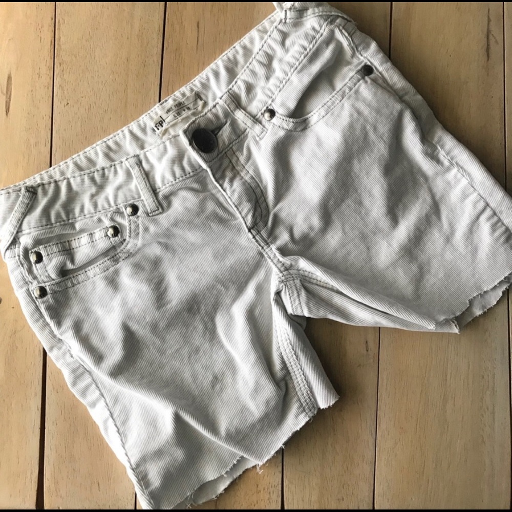 Free People Cord Cutoff Shorts